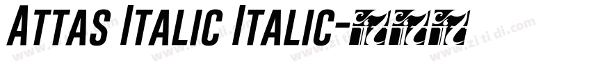 Attas Italic Italic字体转换